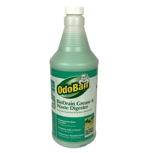 OdoBan BioDrain Grease and Waste Digester Professional Series 1 Quart Bottle - Picture 1 of 5